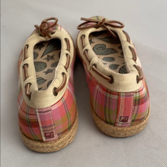 Sperry Largo Skimmer Madras multicolor plaid slip-on ballet flats - Picture 3 of 12